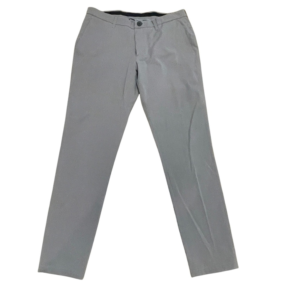Ministry of Supply Kinetic Pants Men's 34 Slim Light Khaki Performance‎ Trousers